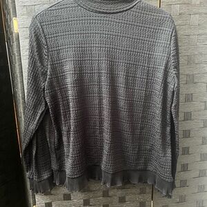 Men's Gray Textured Sweater